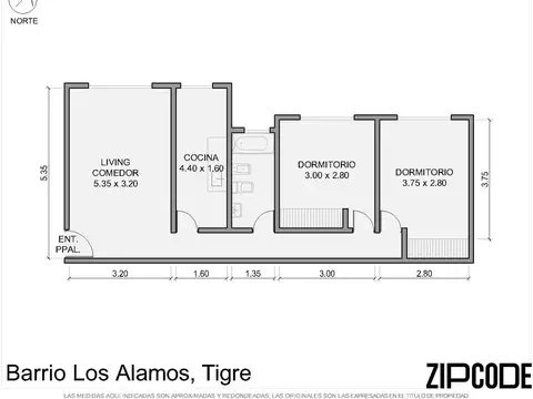 Departamento en Venta de 3 ambientes