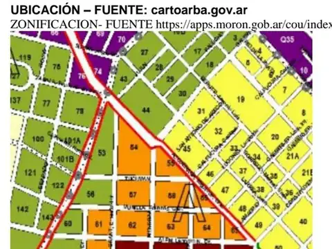 Terreno en Venta en Moron, USD 120.000