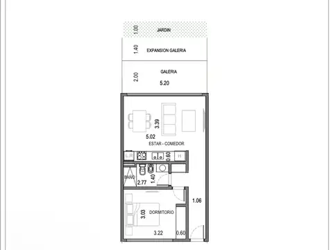 Departamento en Venta con 1 cocheras