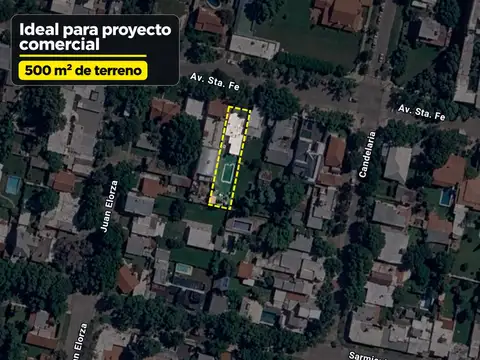 Propiedad comercial en venta sobre Santa Fe 1835, Funes | 500 m² | Potencial constructivo