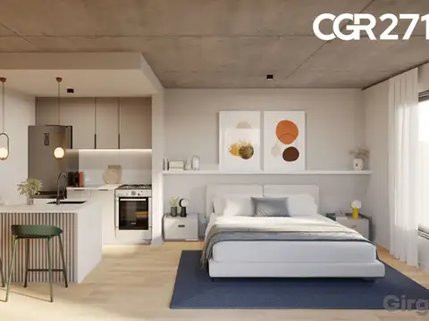 Departamento Monoambiente con 1 baño