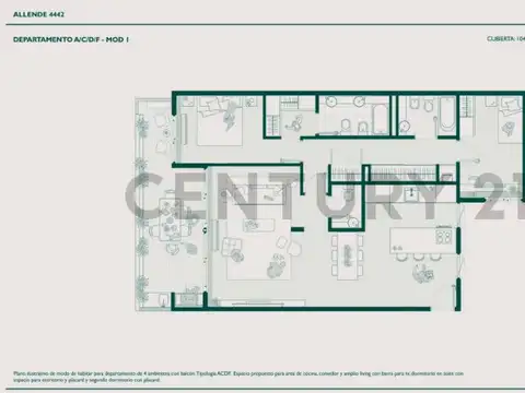 Departamento en Venta de 2 dormitorios
