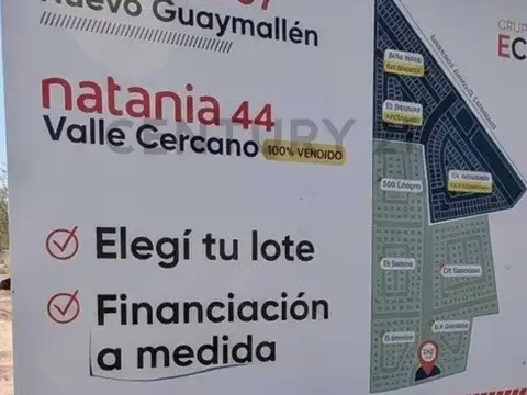 VENTA DE CARPETA DE LOTE EN BARRIO NATANIA 67 – GUAYMALLEN - MENDOZA
