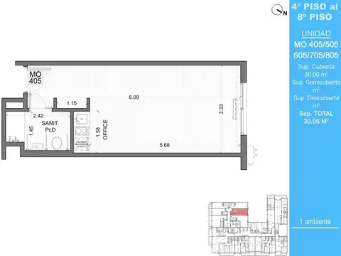Departamento en Venta Apto profesional