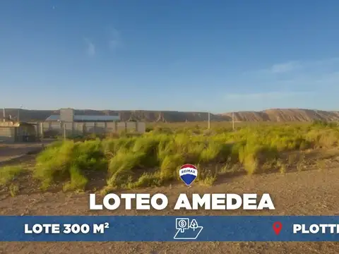 VENTA LOTE 300M2, MUTUAL AMEDEA, PLOTTIER