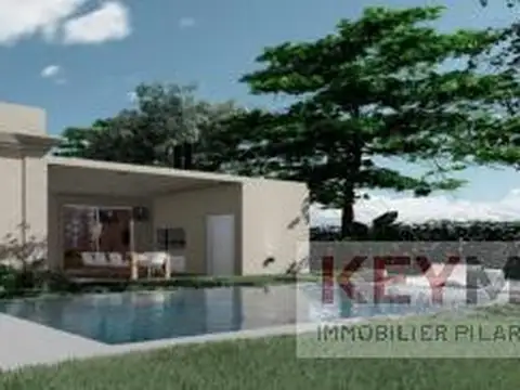 Pilar del Este Casa en Barrio Cerrado a estrenar con financiacion , Lote Interno Central