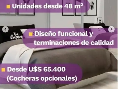 Departamento en Venta de 1 dormitorio