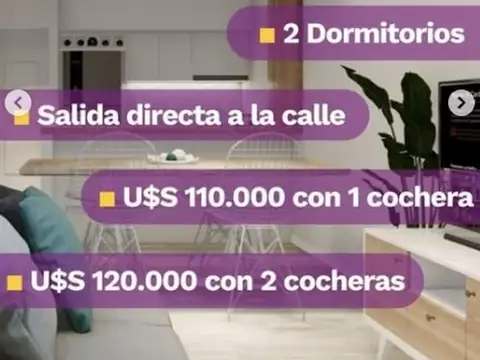 Departamento en Venta con 1 cocheras