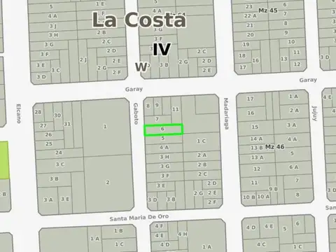 Terreno en Venta 10  mts Frente