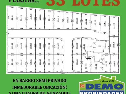VENTA Terrenos en Pablo Nogues