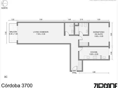 Departamento en Venta de 2 ambientes