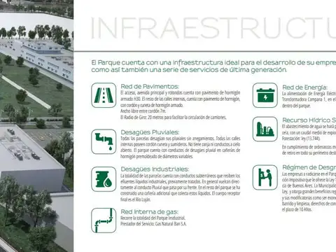 Galpón Industrial 3564 m² s/ fracción 6000 m² - Parque Industrial Ruta 6 - Los Cardales