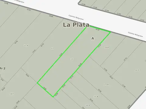 Terreno en venta en Manuel B Gonnet