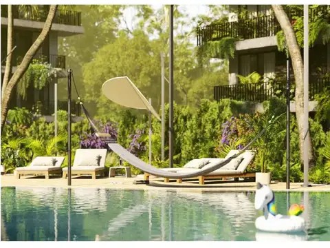 Departamento de tres ambientes con balcon con parrila