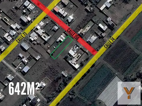 Terreno en Venta 53  mts Fondo