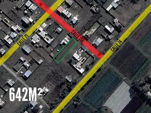 Terreno en Venta 53  mts Fondo