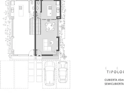 Depto Tipo Casa 4 ambientes con 2 baños