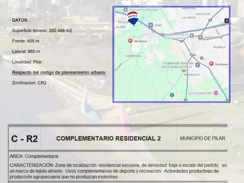 VENTA LOTE 26 HECTAREAS PILAR INVERSION