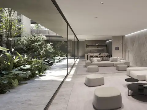 Departamento 4 ambientes con terraza y piscina privada.