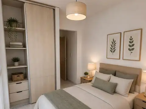 Departamento 2 ambientes con 1 baño