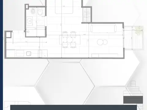 Mono divisible en 2 ambientes, 42 m² · Villa Ortúzar