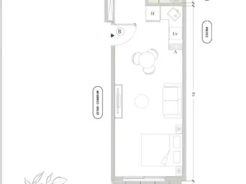 Departamento en Venta en Núñez, USD 85.900