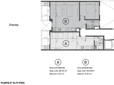Departamento en Venta de 2 dormitorios