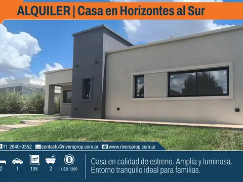 Casa en Alquiler - Horizontes al Sur