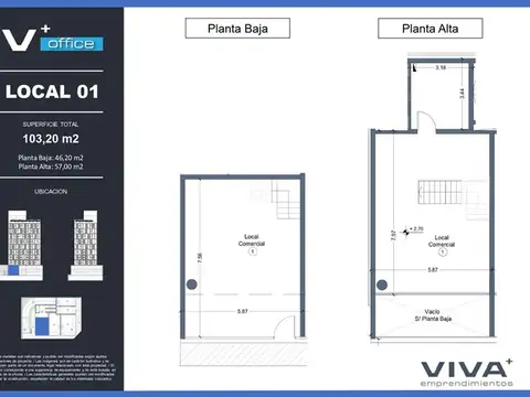 Venta oficina estrenar Ituzaingó centro 