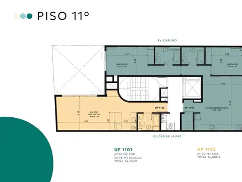 Departamento en Venta de 2 dormitorios