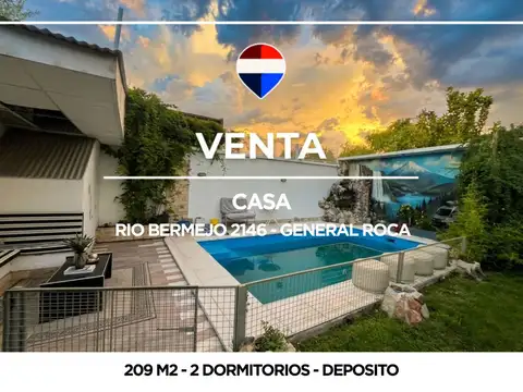 VENTA CASA 2 DORMITORIOS + DEPOSITO GENERAL ROCA