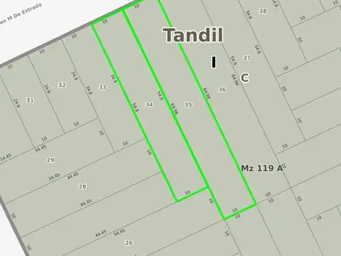 Terreno en Venta de 1198,0 m2