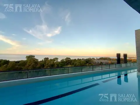 Venta Monoambiente grande con balcón Olivos al río vigilancia amenities