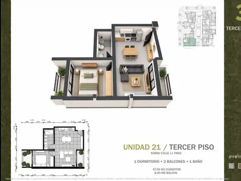 Preventa U21 departamento 2 dormitorios Esperanza