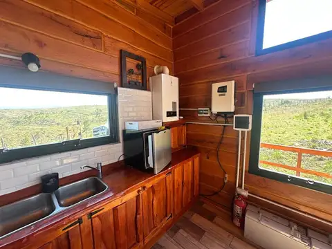 VENTA CABAÑA SUSTENTENTABLE EL DURAZNO DE 1.75HA