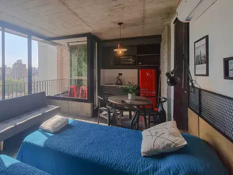 MONOAMBIENTE AMOBLADO ESTILO INDUSTRIAL SAN JUAN Y ALVEAR EN ALQUILER