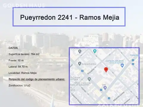 Lote en venta en Ramos Mejia