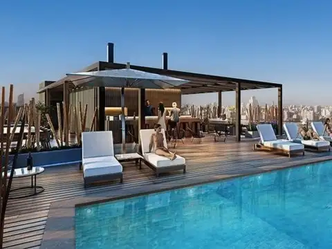 Venta 2 ambientes con gran terraza Palermo