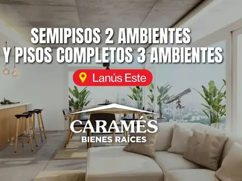 OPORT. EN POZO! Semipiso de 2 amb al frente en pleno Lanús Este