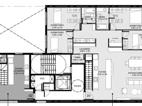 Departamento en Venta de 4 dormitorios