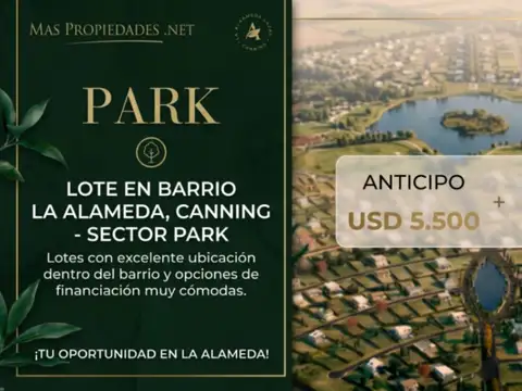 Venta Terreno / Lote interno La alameda Canning