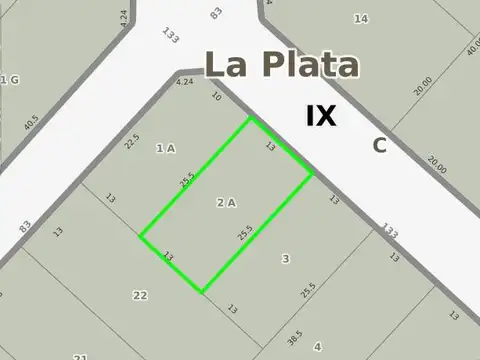 Terreno en Venta en Los Hornos, USD 22.000