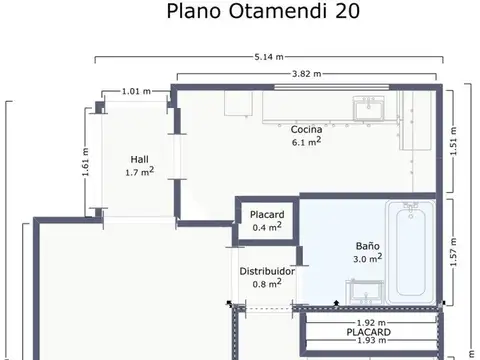 Departamento en Venta de 2 ambientes