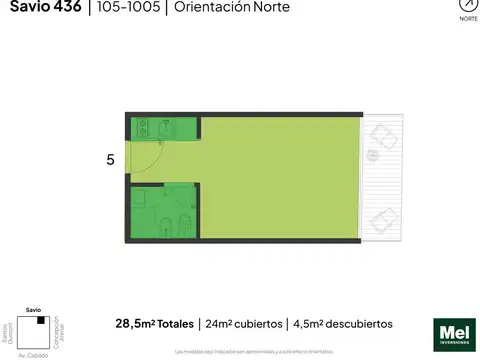 Manuel Nicolas Savio 400, Piso 1°