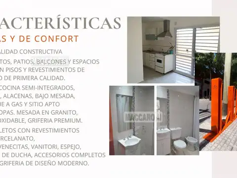 Departamento Monoambiente con 1 baño