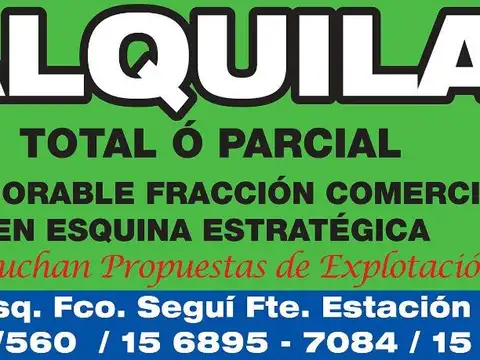 Alquiler de Predio Comercial en Villa Rosa (Ruta 25)