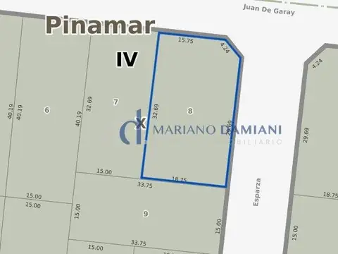 Terreno en Venta en Valeria del Mar, USD 39.000
