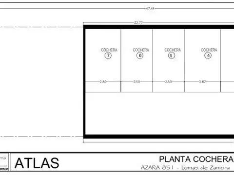Cochera en Venta de 12  mts largo x 12  mts ancho