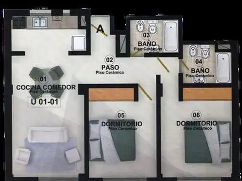 Departamento en Venta en Constituyentes, USD 203.000