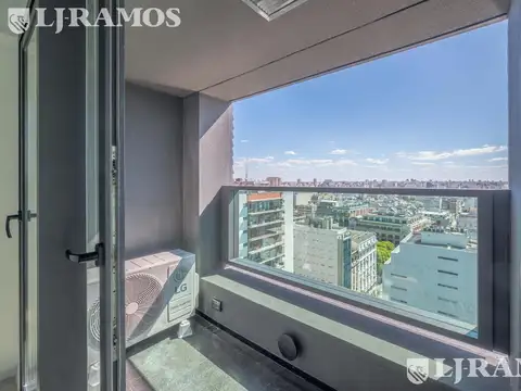 1 ambiente Torre Huergo - piso alto - muy luminoso